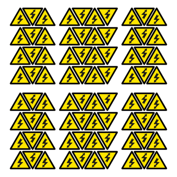 Stickers Triangulo Electrico 5x5