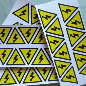 Stickers Autoadhesivos Triángulo Eléctrico