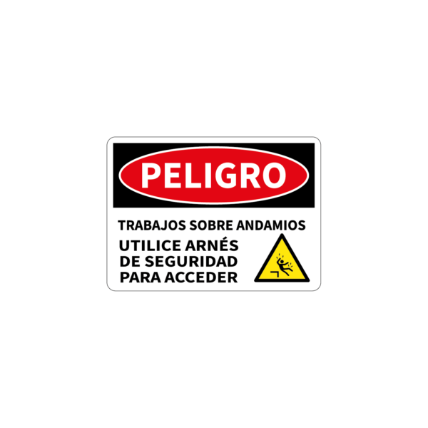 Peligro Trabajos Sobre Andamios