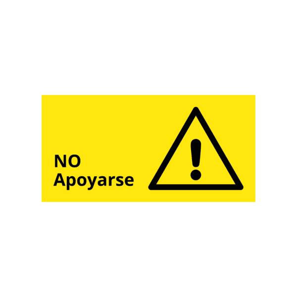 No Apoyarse