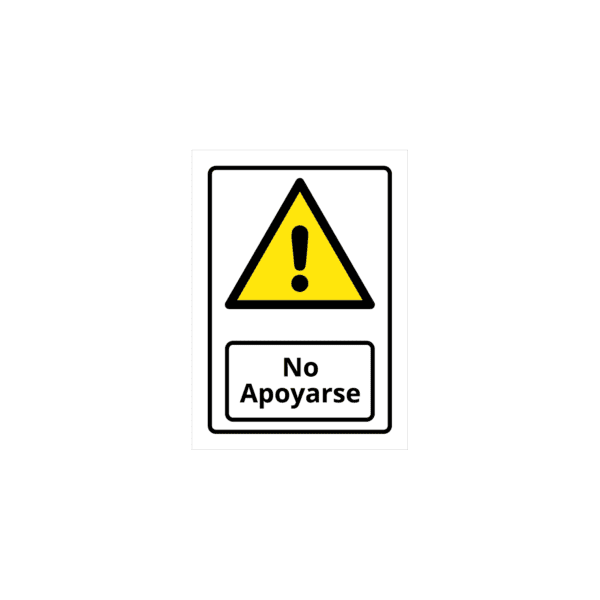 No Apoyarse